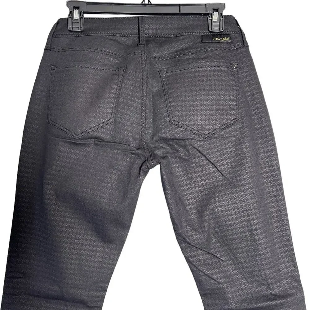 Mavi Gold Alexa Skinny Jeans Mid Rise 27x33 Black Houndstooth Pattern Denim NEW